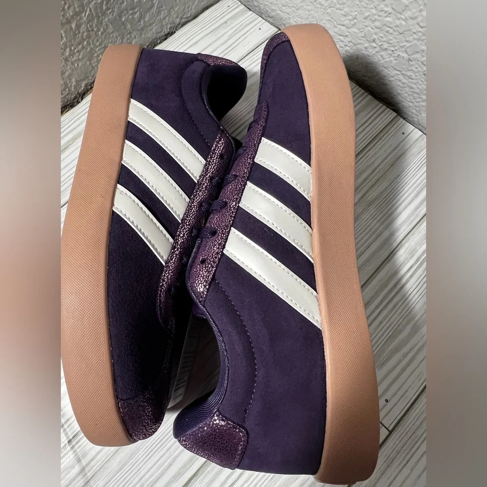 Adidas VL‎ Court 3.0 youth kids sneakers shoes purple size 6 JS3485 - Picture 9 of 14